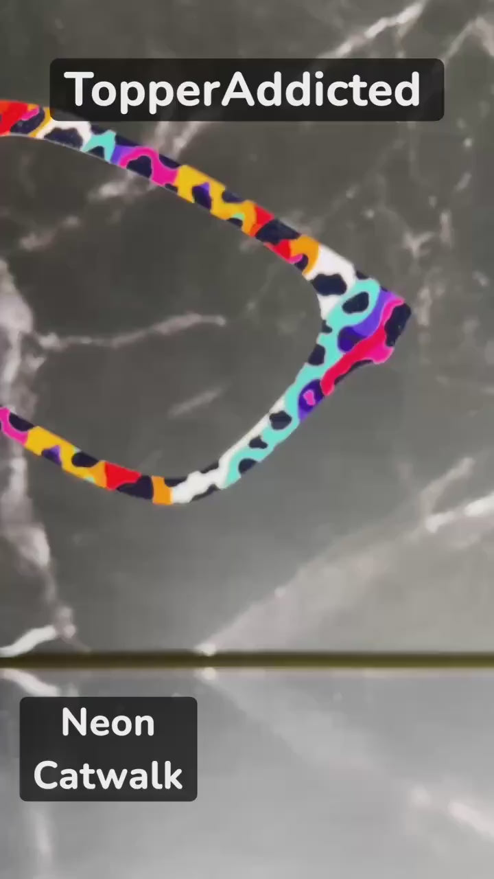 Neon Catwalk - Pride 2-3 - Metal Pride Topper - Ships FAST. Pride Month LGBTQ Pride, Bright Rainbow Animal Print, Be Proud - Be Fierce