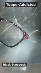 Black Starstruck Magnetic Metal Topper for Pair Eyewear Top Frames
