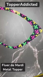 Fleur De Lis Mardi Gras Pair Eyewear Topper