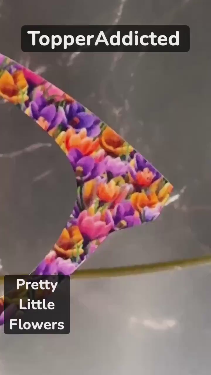Bright Floral Spring Design for Pair Eyewear Metal Magnetic Toppers