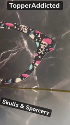 Skulls and Sporcery – Gothic Witchcore Mushroom and Skull Pattern Toppers for Pair Eyewear | Spooky Top Frames with Options. Fast Ship