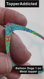 Colorful Balloon Dogs with 14 color options Metal Magnetic Topper for Pair Eyewear FAST delivery