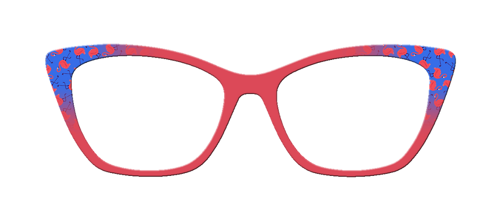 Pink Flamingos over any color you want - Design Your Own | Pair Eyewear Compatible | w/Visual Design Tools