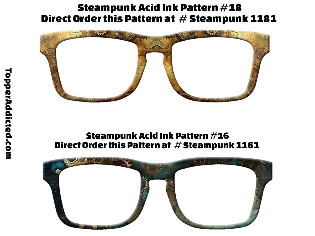 Z-Designed – Two Options of Acid Ink Steampunk Inspired Magnetic Toppers