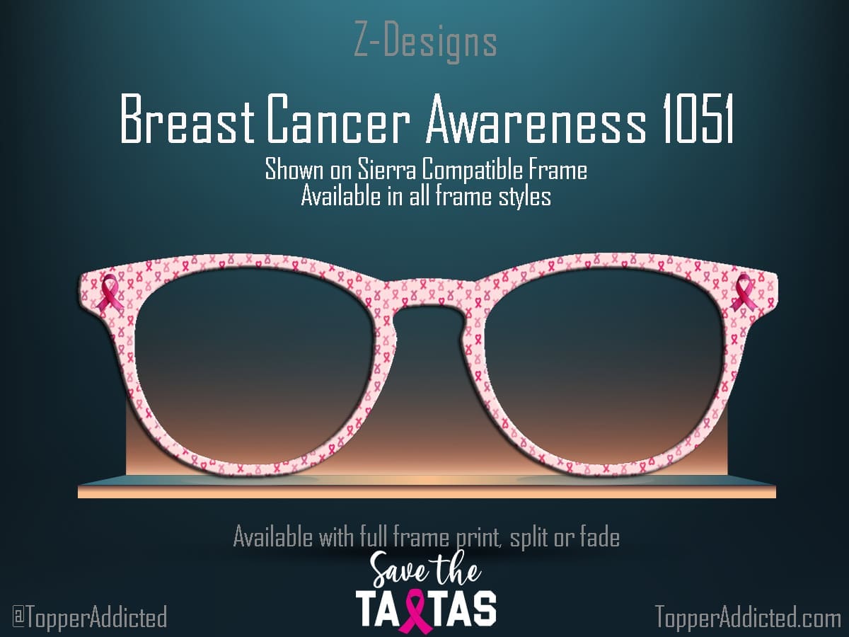 Z-Design – Breast Cancer Awareness Magnetic Toppers compatible with Pair Eyewear👓