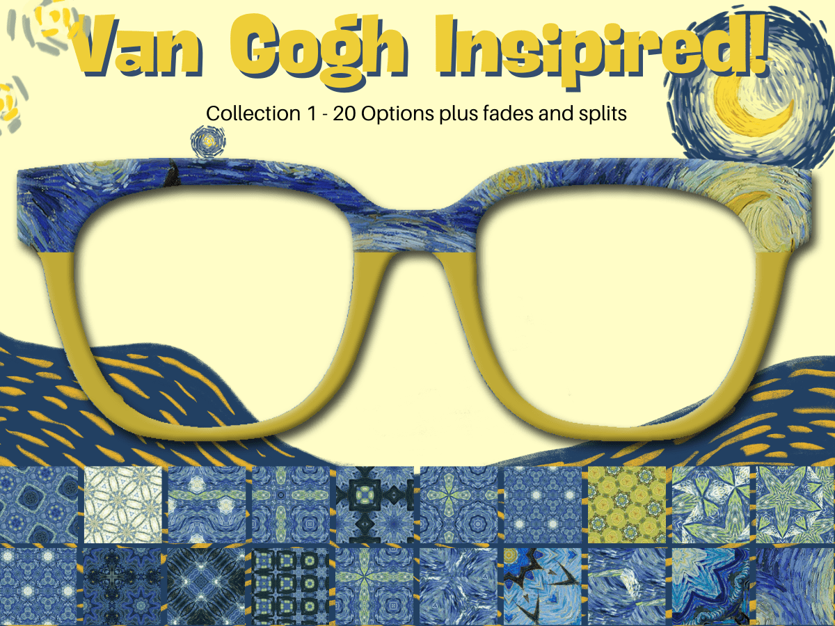 Van Gogh Inspired Magnetic Toppers Compatible with Pair Eyewear🎨👓