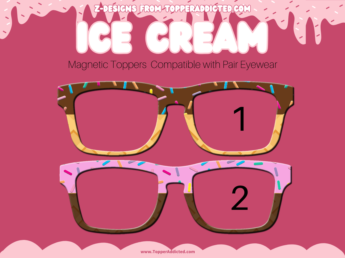 Z-Design – Ice Cream Sundae Magnetic Toppers👓