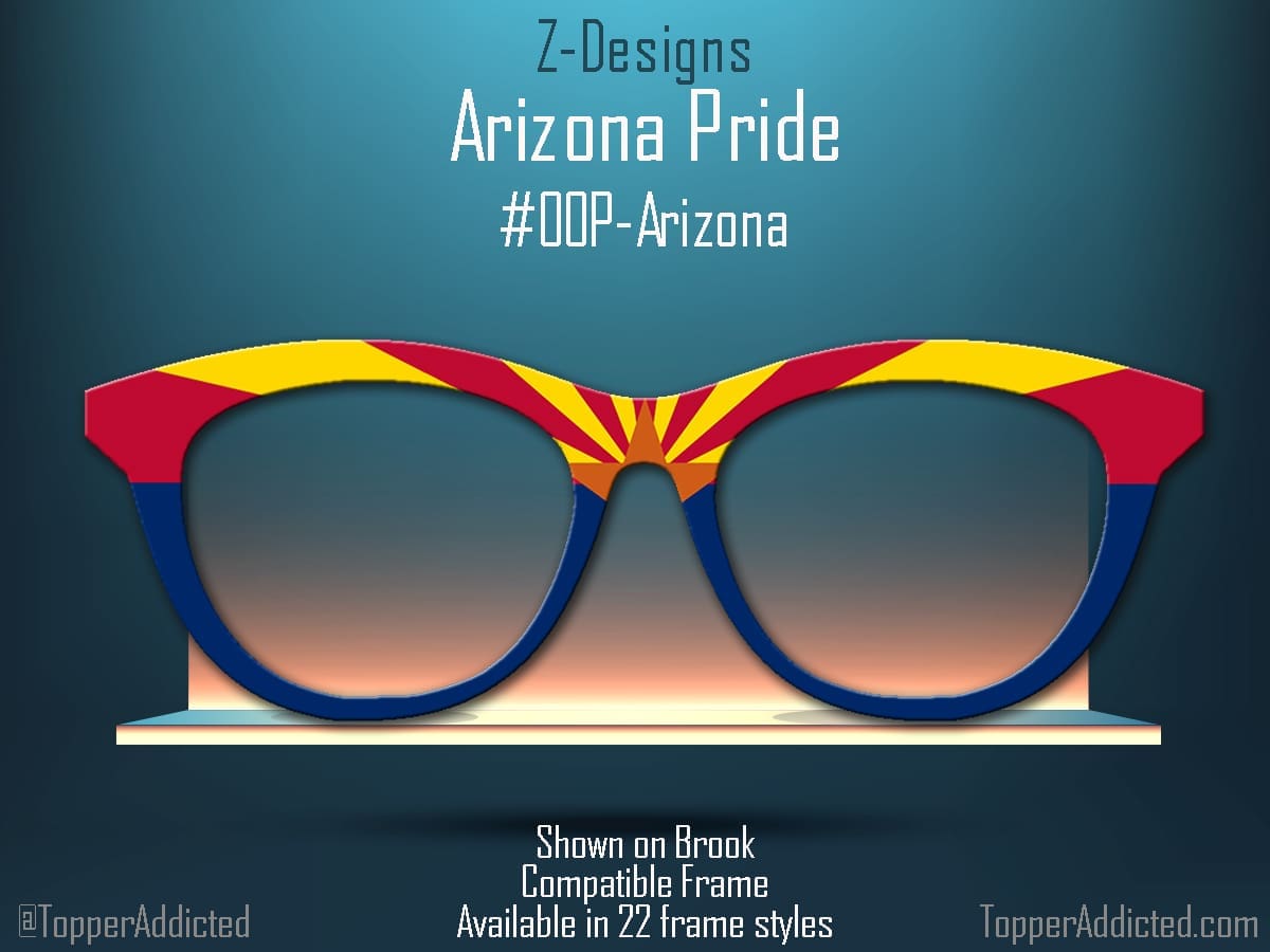 Z-Design – Arizona State Flag magnetic topper for Pair Eyewear👓