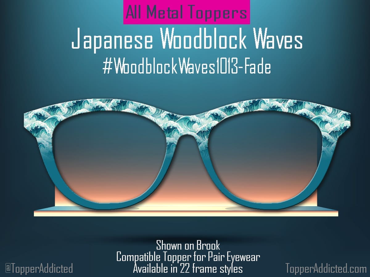Z-Design – Japanese Woodblock Waves Magnetic Topper👓