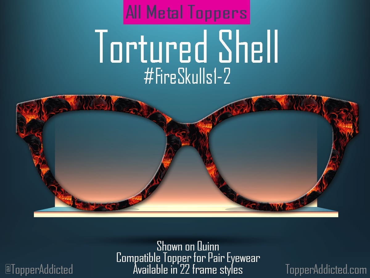 Z-Design – Tortured Shell – Fire Skull Pattern with a tortoiseshell look💀