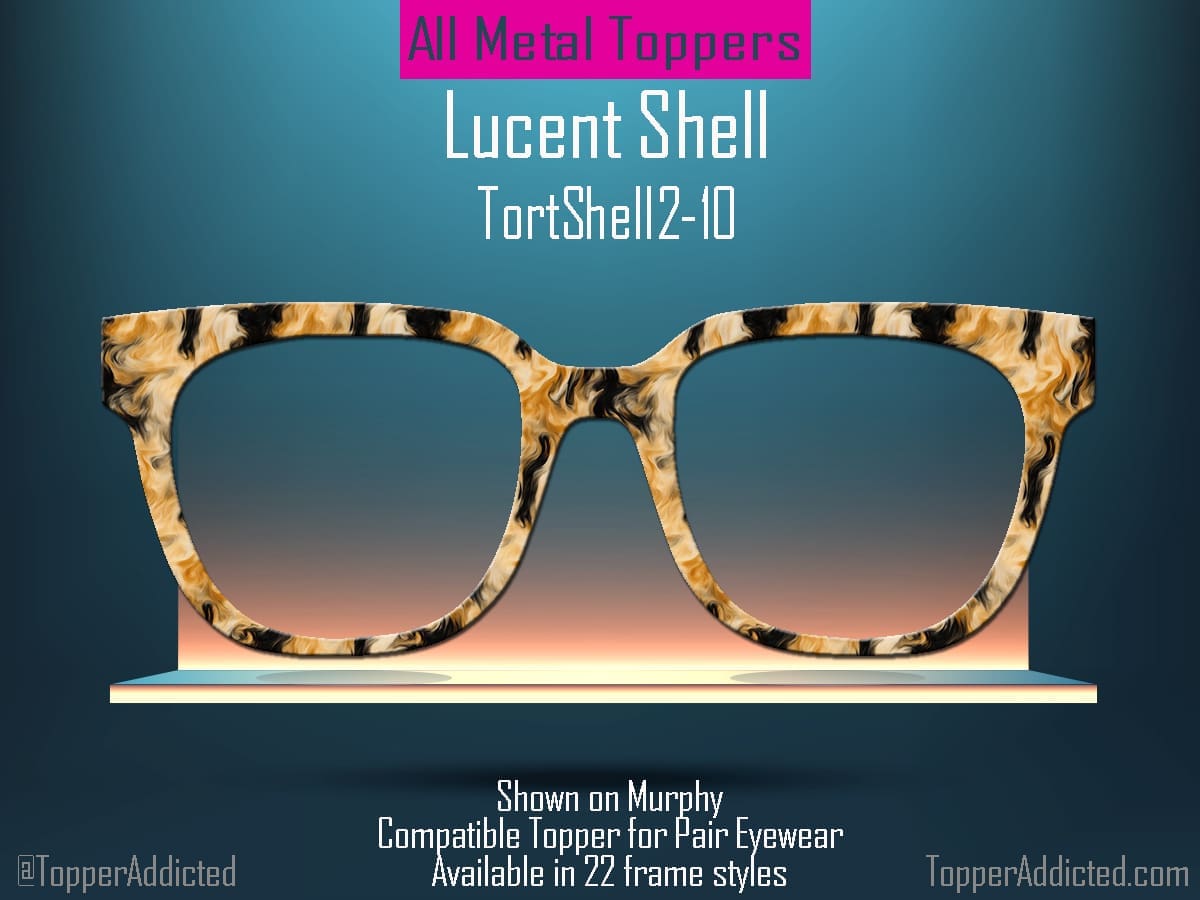 Z-Design – Lucent Shell – Tortoiseshell inspired Magnetic Toppers for Pair Eyewear👓