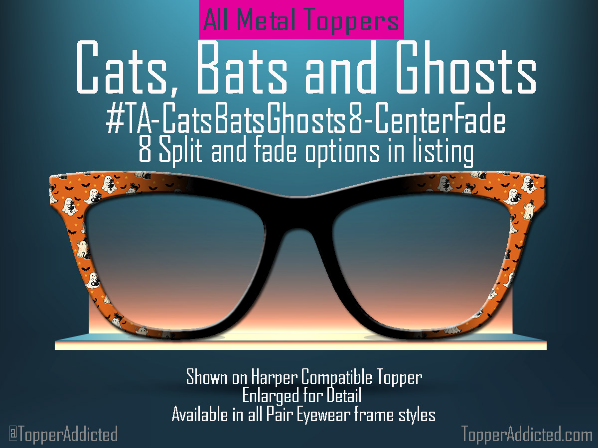 Z-Design – Cats Bats and Ghosts Halloween Topper👓 🎃