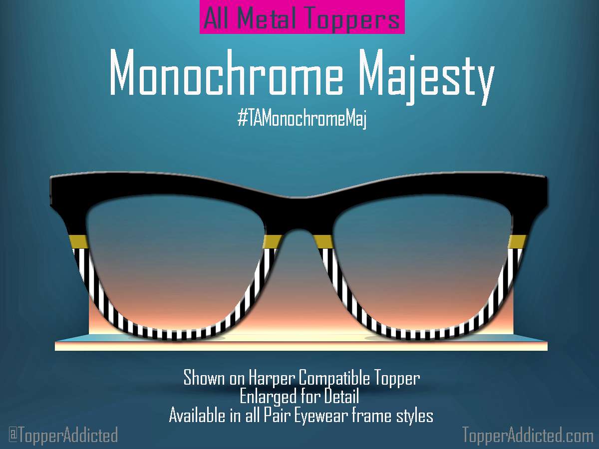 Z-Design – Monochrome Majesty – Black, White and Gold Toppers