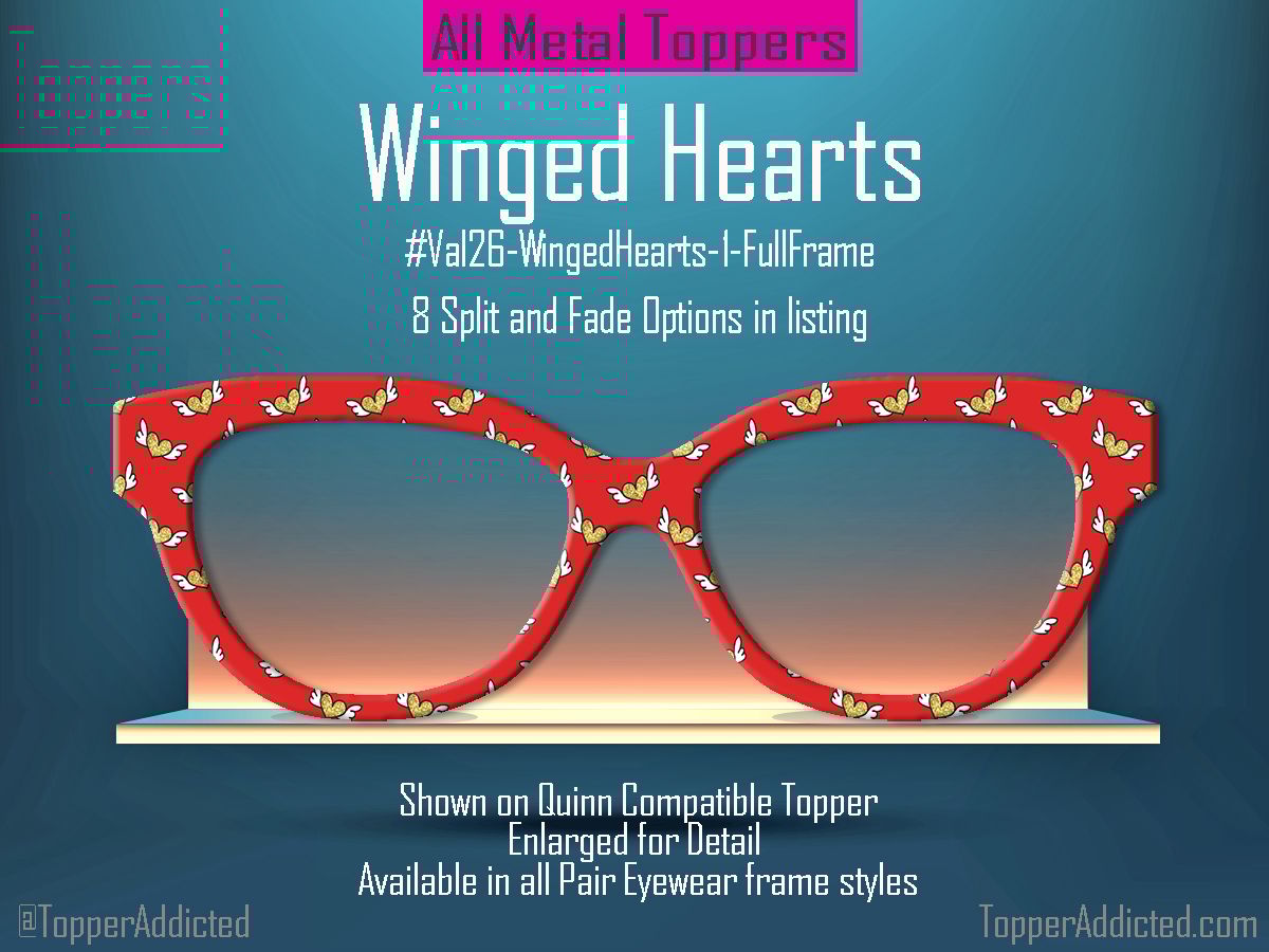 Z-Design – Winged Hearts Top Frames for Pair