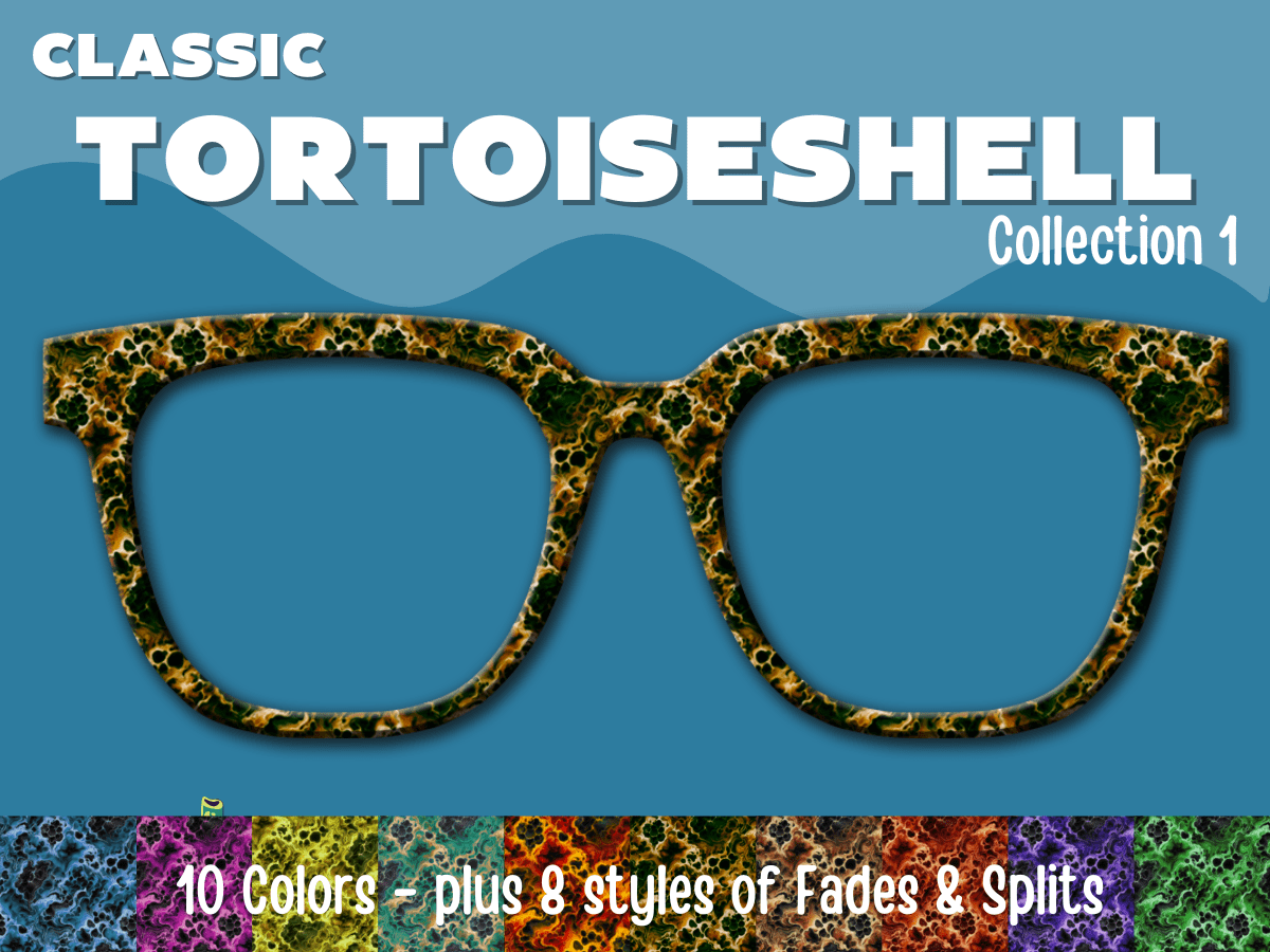 Tortoiseshell Collection 1 Metal Toppers for Pair Eyewear